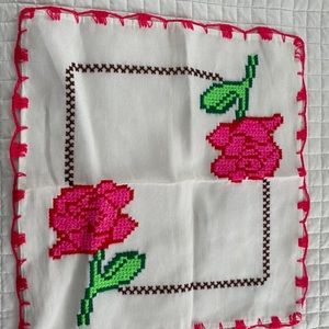 Hand embroidered napkins